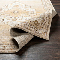 Fifth Avenue Vintage Traditional Brown White Rug