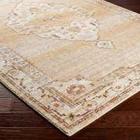 Fifth Avenue Vintage Traditional Brown White Rug