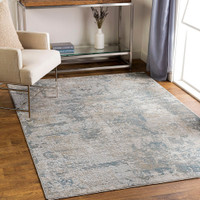 Brunswick Abstract Modern Blue Grey Rug