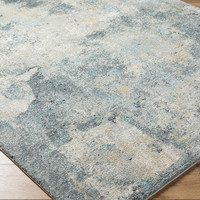 Avellino Abstract Modern Marble Blue Rug