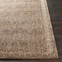 Arda Vintage Traditional Light Brown Rug