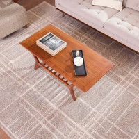 Alba Modern Graphic Taupe Rug