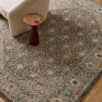 Arda Vintage Traditional Light Taupe Rug