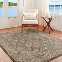 Arda Vintage Traditional Light Taupe Rug