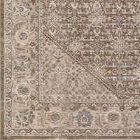 Arda Vintage Traditional Light Taupe Rug