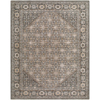 Arda Vintage Traditional Dark Grey Rug