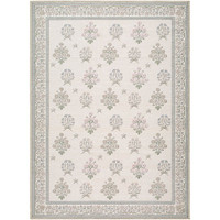 Thistle Floral Washable Ivory Rug