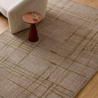La Luna Modern Graphic Taupe Rug