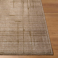 La Luna Modern Graphic Taupe Rug