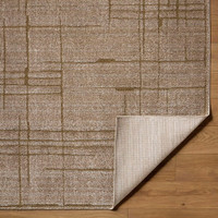 La Luna Modern Graphic Taupe Rug
