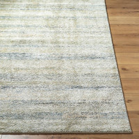 Avellino Abstract Modern Marble Green Blue Rug