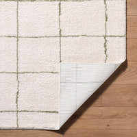 Tivoli Shaggy Grid Green Rug