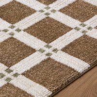 La Luna Modern Graphic Dark Brown Rug