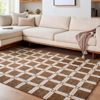 La Luna Modern Graphic Dark Brown Rug
