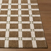 La Luna Modern Graphic Dark Brown Rug