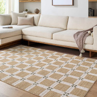 La Luna Modern Graphic Tan Rug