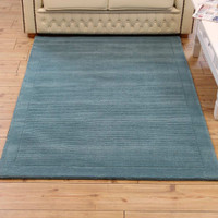 On Sale Teal SM Large wool plain rugs 160x230cm