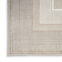 On Sale Glitz GLZ07 Ivory Luxury Glossy Rug 119x180cm
