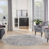 On Sale Rustic Textures RUS01 Ivory Silver Abstract Rug 120x180cm
