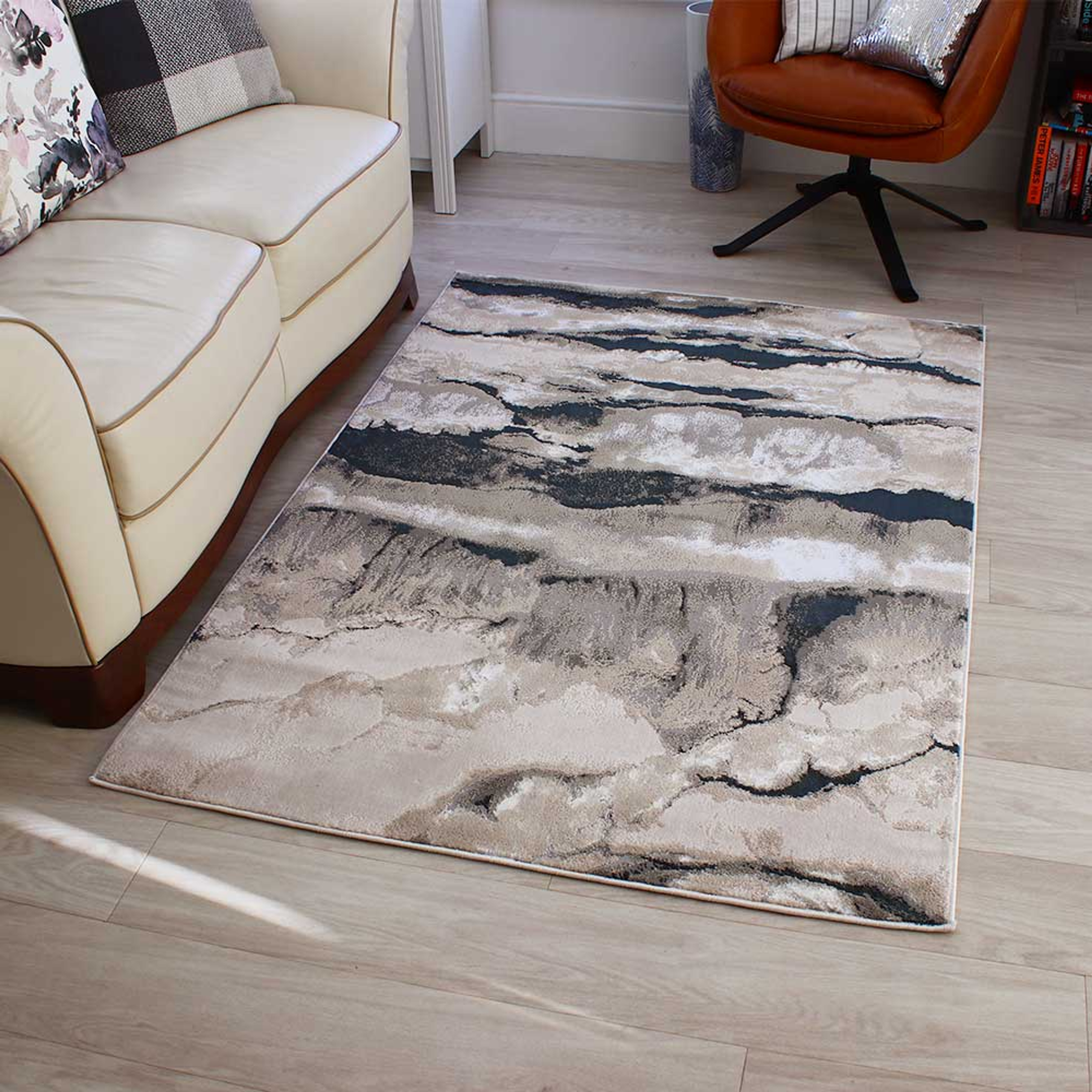 Aurora Rug AU05 Quartz Silky Abstract