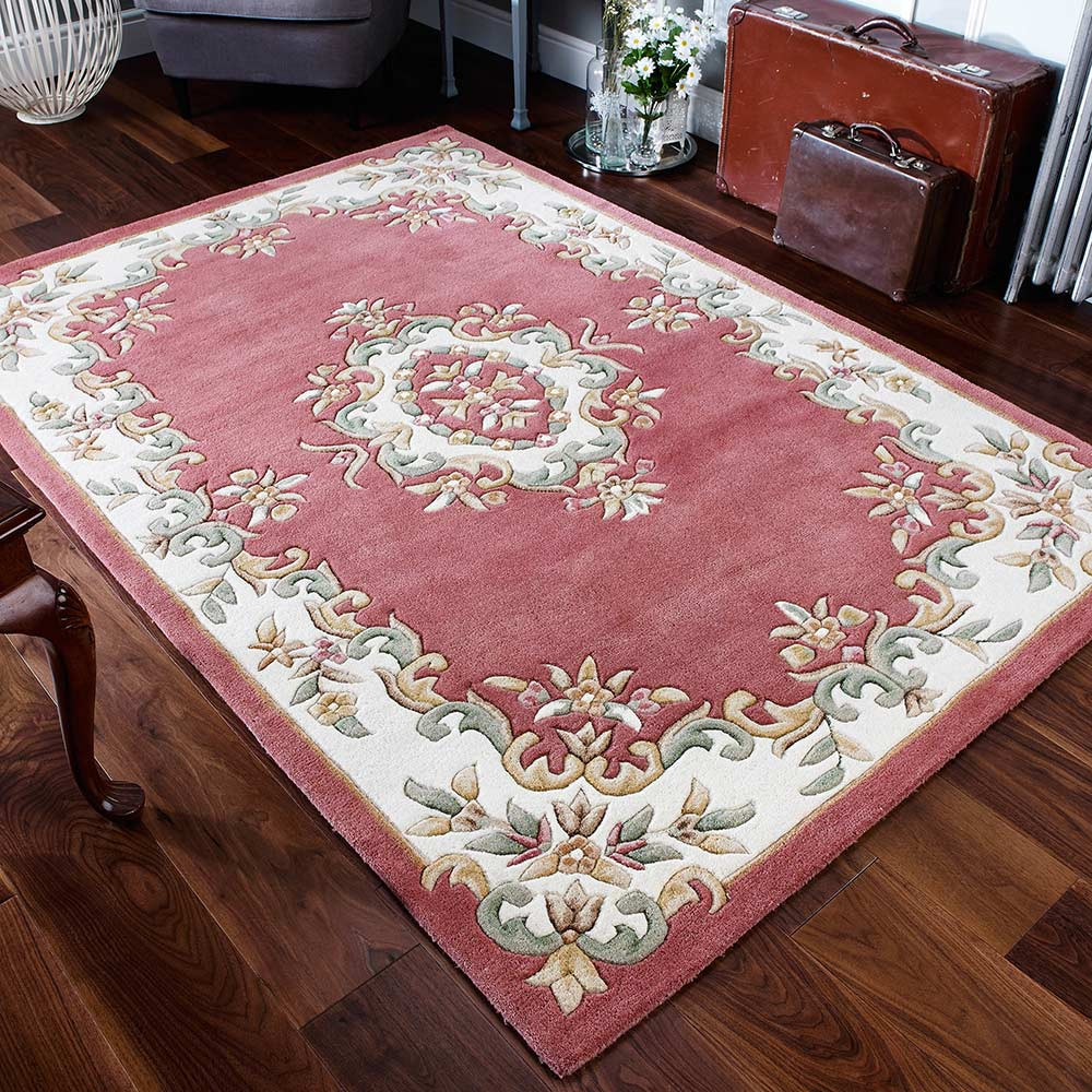 Buy Royal Aubusson rug rose Chinese style Runner | Land of Rugs