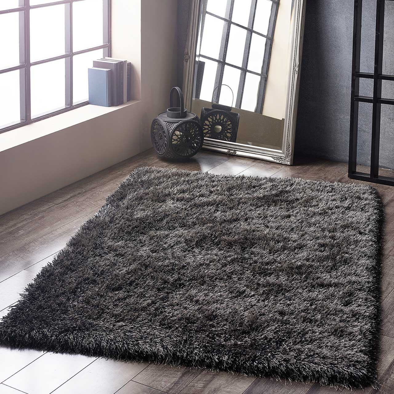 Charcoal Shaggy Rug Origins Ritzy | Land of Rugs
