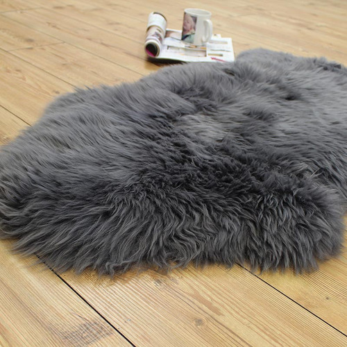 Woolmark Sheepskin Rug Grey