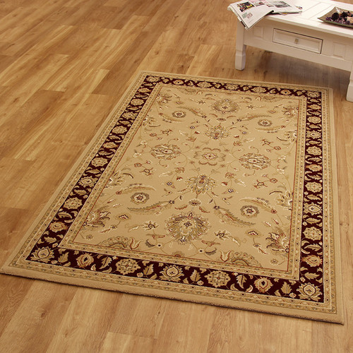 Noble Art Rug Beige Burgundy