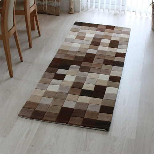 Funk Natural Brown Boxes Rug