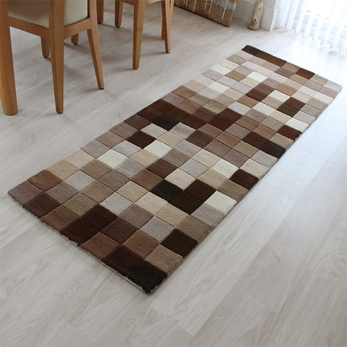 Funk Natural Brown Boxes Rug