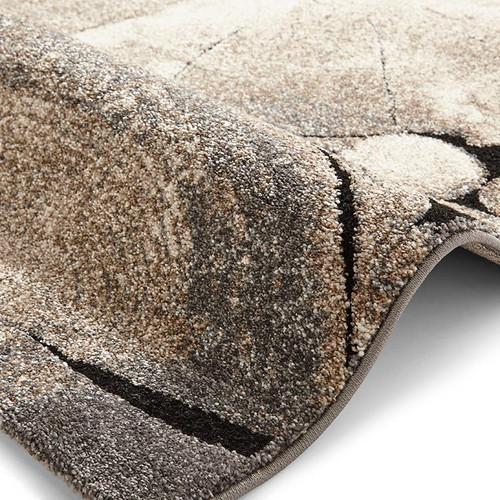 Woodland 6318 Beige Black Funky Rug