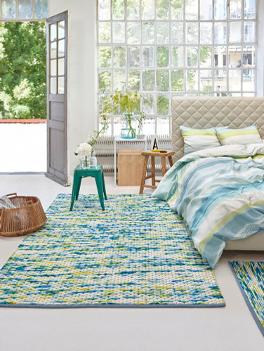 On Sale Esprit Reflection Green Blue Medium Rug 130x190cm