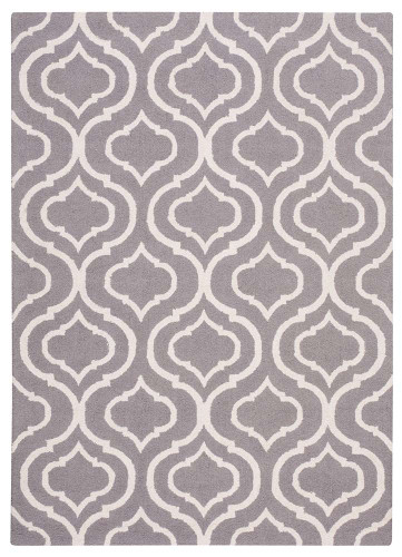 Linear Woolen Rug Silver LIN15