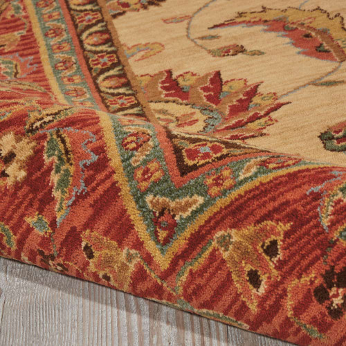 Living Treasures Rug Beige Red LI04