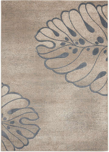 Leaf Design Maxell Rug MAE04 Beige