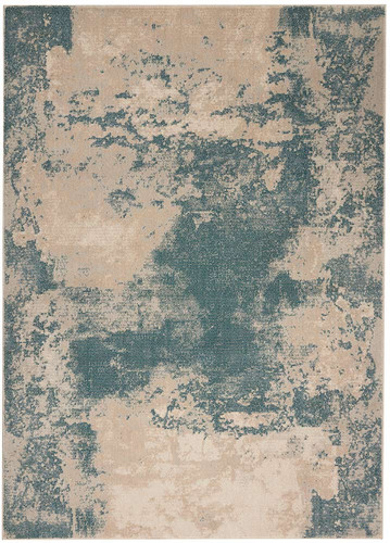 Contemporary Maxell Rug MAE13 Ivory Teal