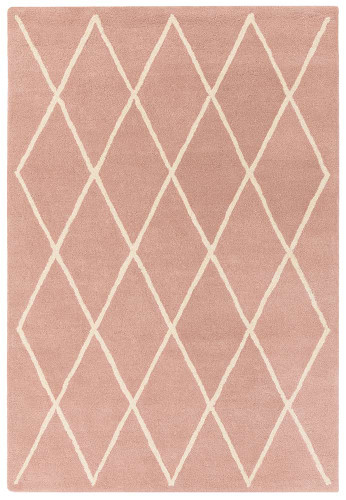 Albany Rug Diamond Pink Wool