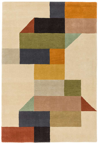 Reef Rug RF15 Modern Multi Wool