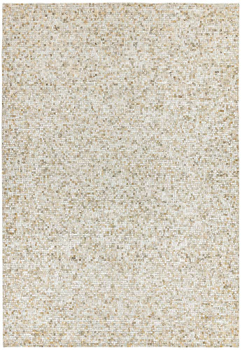 Elona Mosaic Cowhide Rug Silver