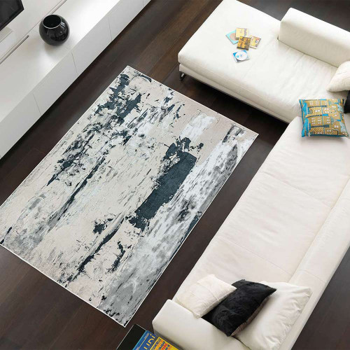 Aurora AU10 Glacier Rug Metallic Silver