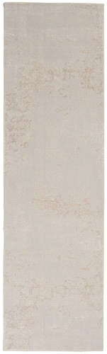 Abstract Silky Textures SLY01 Ivory Grey Rug