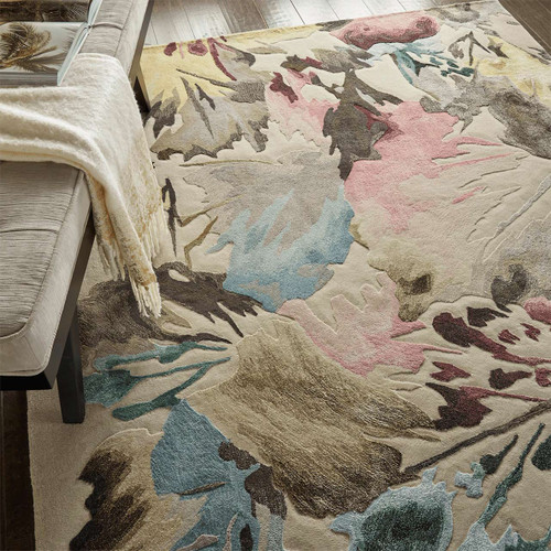 Prismatic PRS15 Floral Multicolour Wool Rug