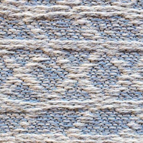 High Line Blue Grey Wool Rug 5008 96