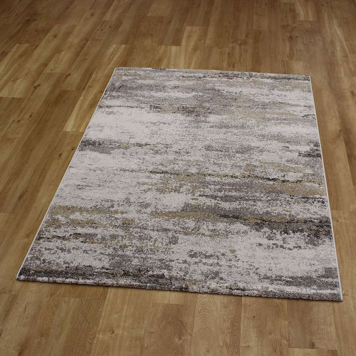 Abstract Rug Liberty Grey Gold 26 6191
