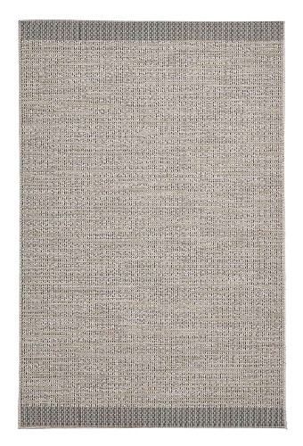 Stitch 9683 Beige Black Indoor Outdoor Rug