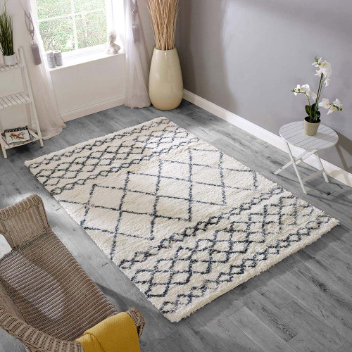 Alto AL02 Cream Grey Moroccan Rug