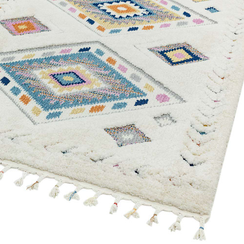 On Sale Ariana AR09 Rhombus Soft Fringed Rug 200x290cm