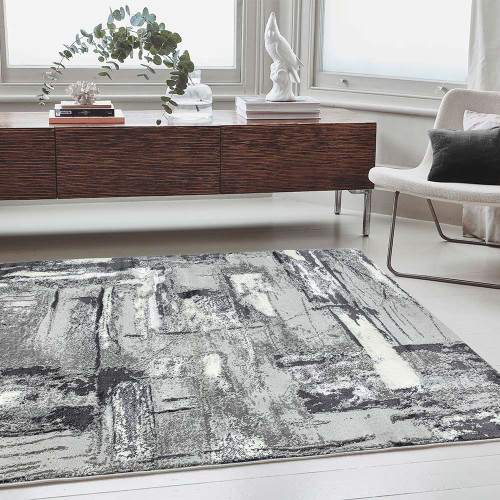 Orion OR02 Decor Grey Modern Abstract Rug