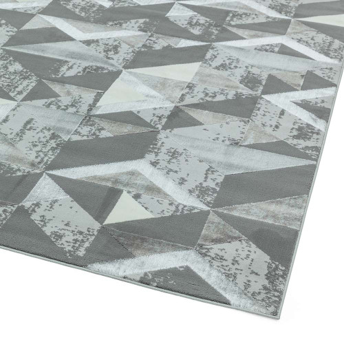 Orion OR09 Flag Silver Geometric Rug