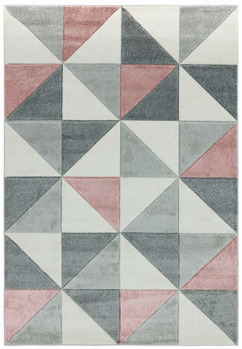 Sketch SK05 Cubic Pink Geometric Rug